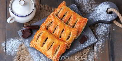 слойки с бананом