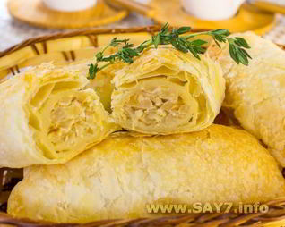 Слойки с капустой