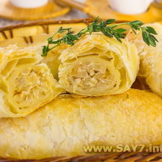 Слойки с капустой