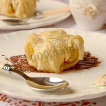 Рецепт Слойки с мандаринами и шоколадом из слоеного теста