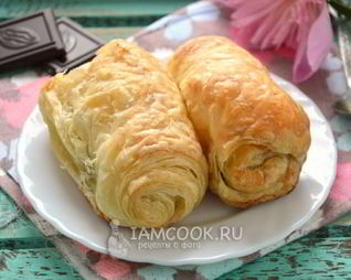 Слойки с шоколадом Проще простого