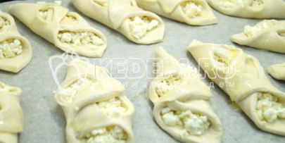 слойки с творогом любимые