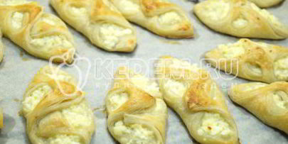 слойки с творогом любимые