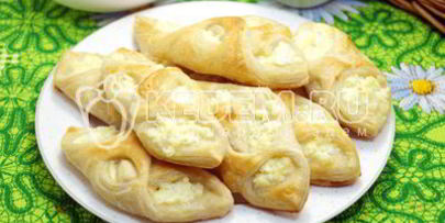 слойки с творогом любимые