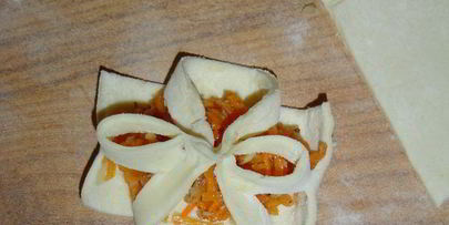 слойки с тыквенно-ореховой начинкой