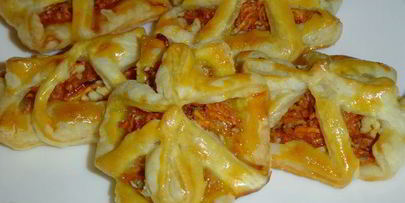 слойки с тыквенно-ореховой начинкой