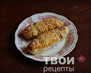 Слойки с ветчиной и сыром