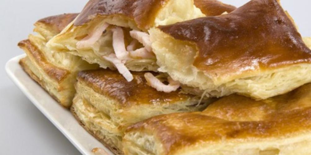 Рецепт слоек с ветчиного