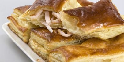 слойки с ветчиной