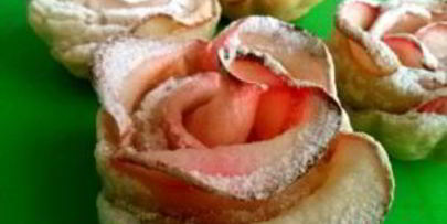 слойки с яблоками из слоеного бездрожжевого теста