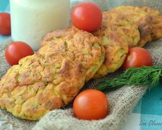 Картофельные сырники с укропом из духовки