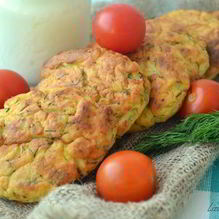 Рецепт Картофельные сырники с укропом из духовки