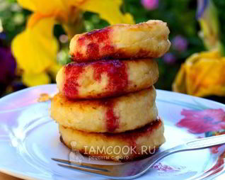 Кокосовые сырники с бананом