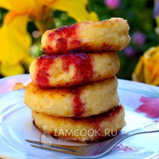 Кокосовые сырники с бананом