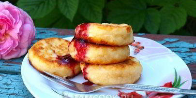 кокосовые сырники с бананом