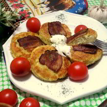 Рецепт Несладкие сырники с беконом