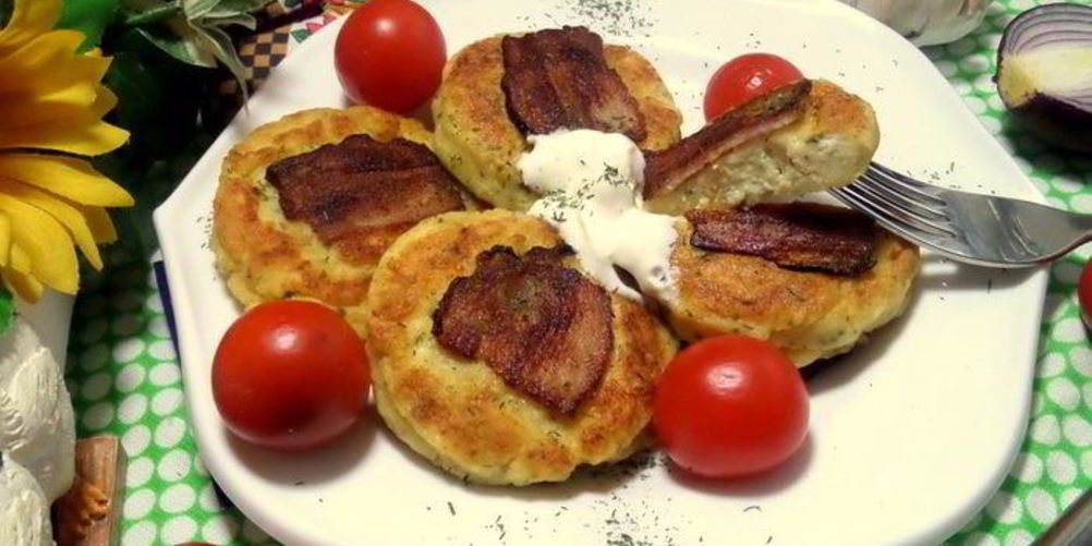 Рецепт несладкие сырники с беконом
