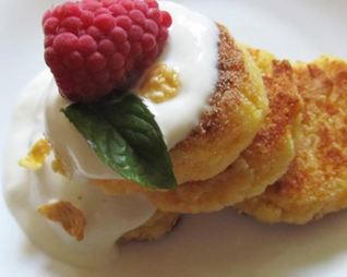 Оранжевые сырники