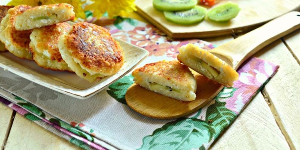 Рецепт оригинальные сырники с киви
