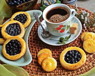 Песочники с черникой