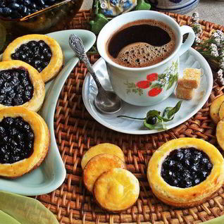 Песочники с черникой