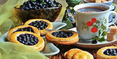 песочники с черникой