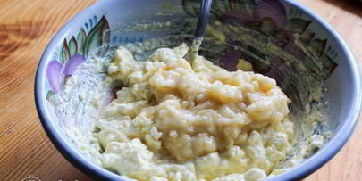 сырники с бананом и манкой