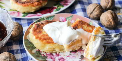 сырники с бананом и манкой