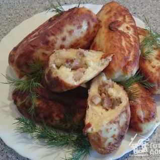 Сырники с беконом и луком