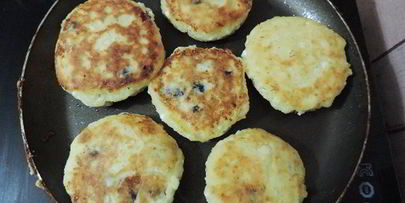сырники с черникой