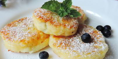 сырники с черникой
