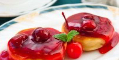 сырники с вишневым соусом