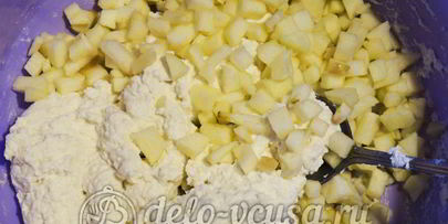 сырники с яблоками