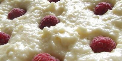 творожник с малиной