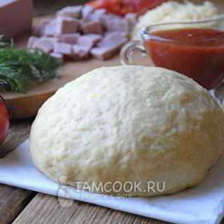 Мягкое тесто для пиццы без дрожжей