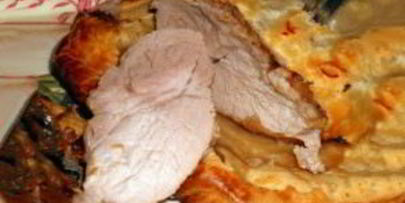 слоеное тесто со свининой