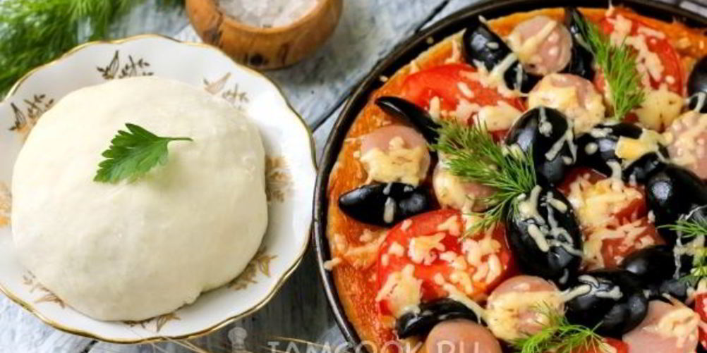 Рецепт тесто для пиццы без дрожжей