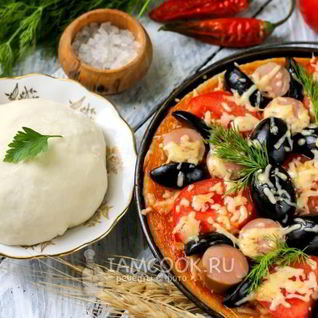 Тесто для пиццы без дрожжей