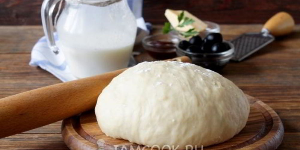 Рецепт тесто для пиццы на кефире без дрожжей