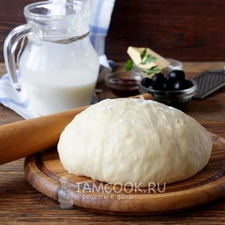 Тесто для пиццы на кефире без дрожжей