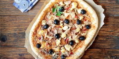 тесто для пиццы на кефире без дрожжей