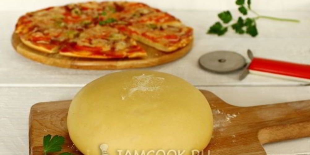 Рецепт тесто для пиццы на сметане без дрожжей