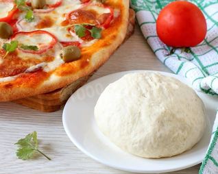 Тесто для пиццы на сухих дрожжах