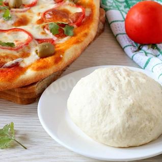 Тесто для пиццы на сухих дрожжах