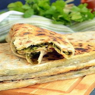 Тесто с зеленью