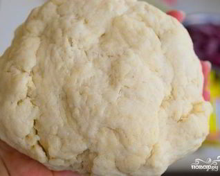 Творожное тесто для пирога с вишней