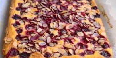 творожное тесто для пирога с вишней