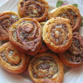 Творожное тесто с фаршем