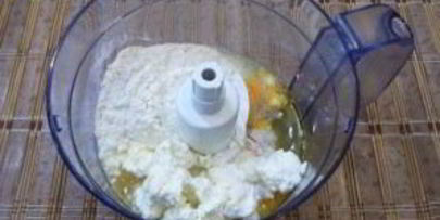 творожное тесто с фаршем