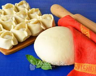 Заварное тесто для мантов